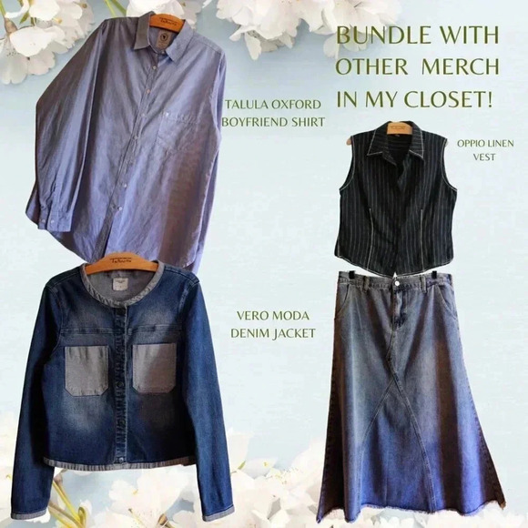 Maxi Denim Skirt M-L - Picture 3 of 6